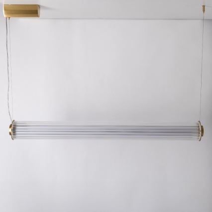 Zuma Line - LED luster na sajli s mogućnošću prigušivanja LED/39W/230V 2700-6500K zlatna + daljinski upravljač