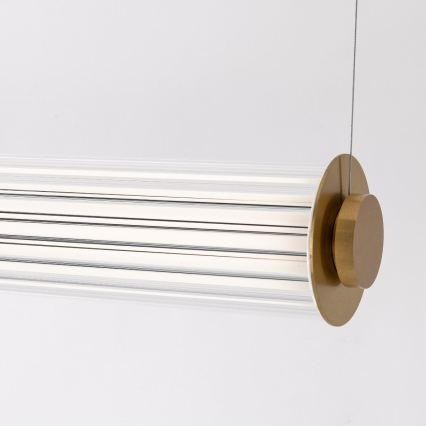 Zuma Line - LED luster na sajli s mogućnošću prigušivanja LED/39W/230V 2700-6500K zlatna + daljinski upravljač