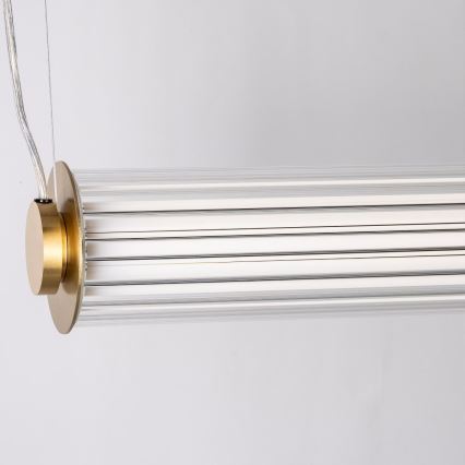 Zuma Line - LED luster na sajli s mogućnošću prigušivanja LED/39W/230V 2700-6500K zlatna + daljinski upravljač