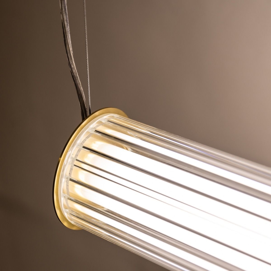 Zuma Line - LED luster na sajli s mogućnošću prigušivanja LED/39W/230V 2700-6500K zlatna + daljinski upravljač