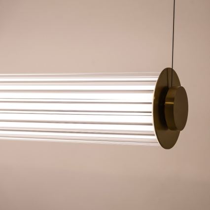 Zuma Line - LED luster na sajli s mogućnošću prigušivanja LED/39W/230V 2700-6500K zlatna + daljinski upravljač