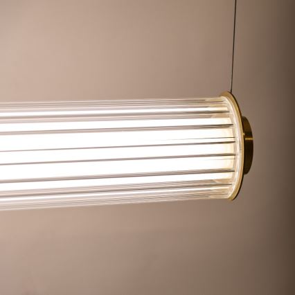 Zuma Line - LED luster na sajli s mogućnošću prigušivanja LED/39W/230V 2700-6500K zlatna + daljinski upravljač