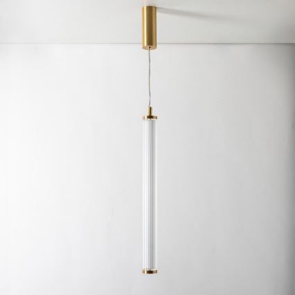 Zuma Line - LED luster na sajli s mogućnošću prigušivanja LED/26W/230V 2700-6500K zlatna + daljinski upravljač