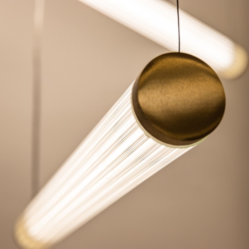 Zuma Line - LED luster na sajli s mogućnošću prigušivanja LED/64W/230V 2700-6500K zlatna + daljinski upravljač