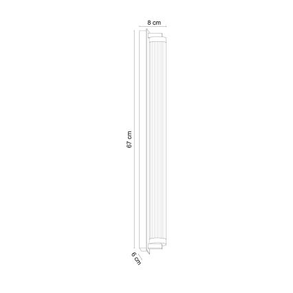 Zuma Line - LED zidna svjetiljka s podesivom svjetlinom LED/26W/230V 2700-6500K zlatna + daljinski upravljač