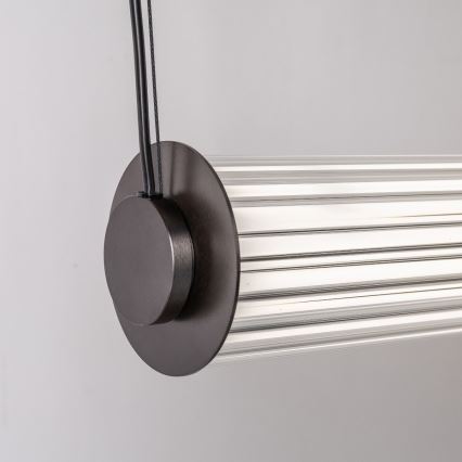 Zuma Line - LED luster na sajli s mogućnošću prigušivanja LED/39W/230V 2700-6500K crna + daljinski upravljač