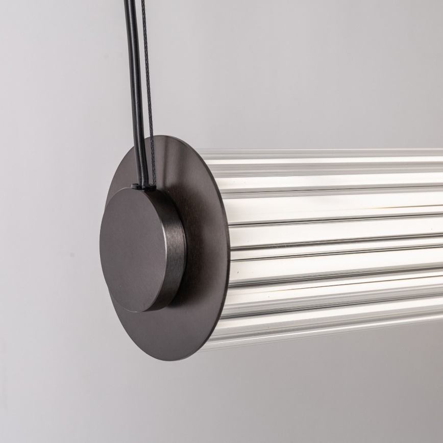 Zuma Line - LED luster na sajli s mogućnošću prigušivanja LED/39W/230V 2700-6500K crna + daljinski upravljač