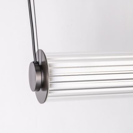 Zuma Line - LED luster na sajli s mogućnošću prigušivanja LED/39W/230V 2700-6500K crna + daljinski upravljač
