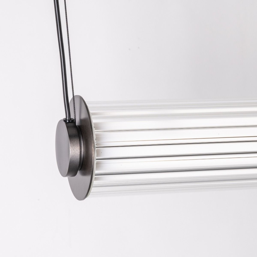 Zuma Line - LED luster na sajli s mogućnošću prigušivanja LED/39W/230V 2700-6500K crna + daljinski upravljač