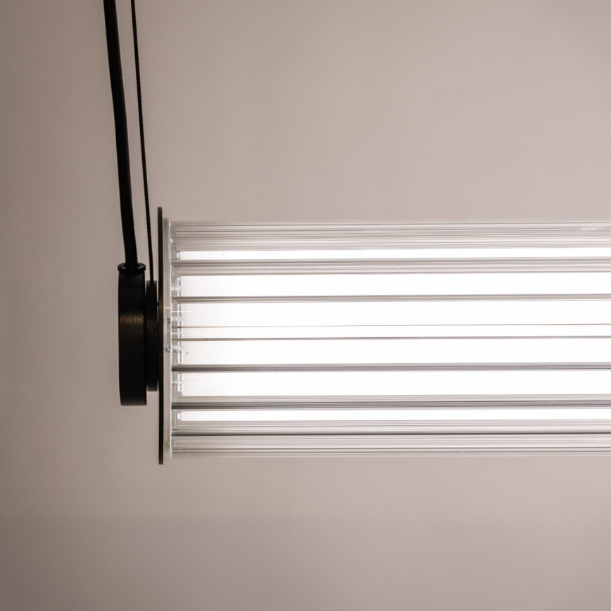 Zuma Line - LED luster na sajli s mogućnošću prigušivanja LED/39W/230V 2700-6500K crna + daljinski upravljač