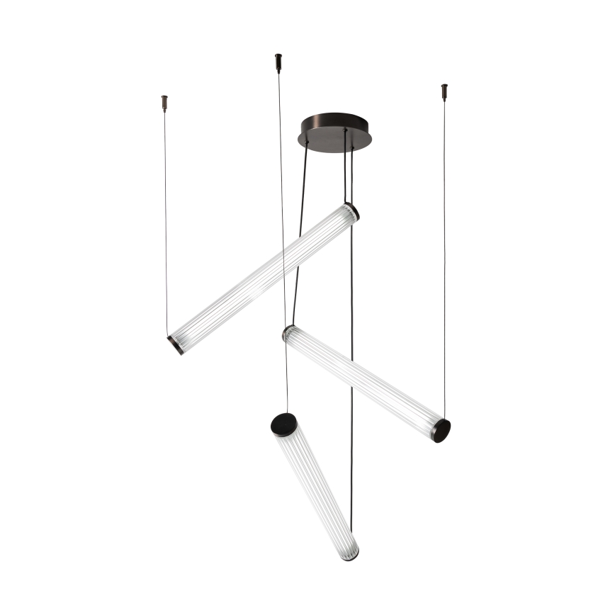 Zuma Line - LED luster na sajli s prigušivanjem LED/64W/230V 2700-6500K crna + daljinski upravljač