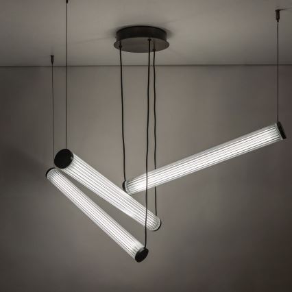 Zuma Line - LED luster na sajli s prigušivanjem LED/64W/230V 2700-6500K crna + daljinski upravljač