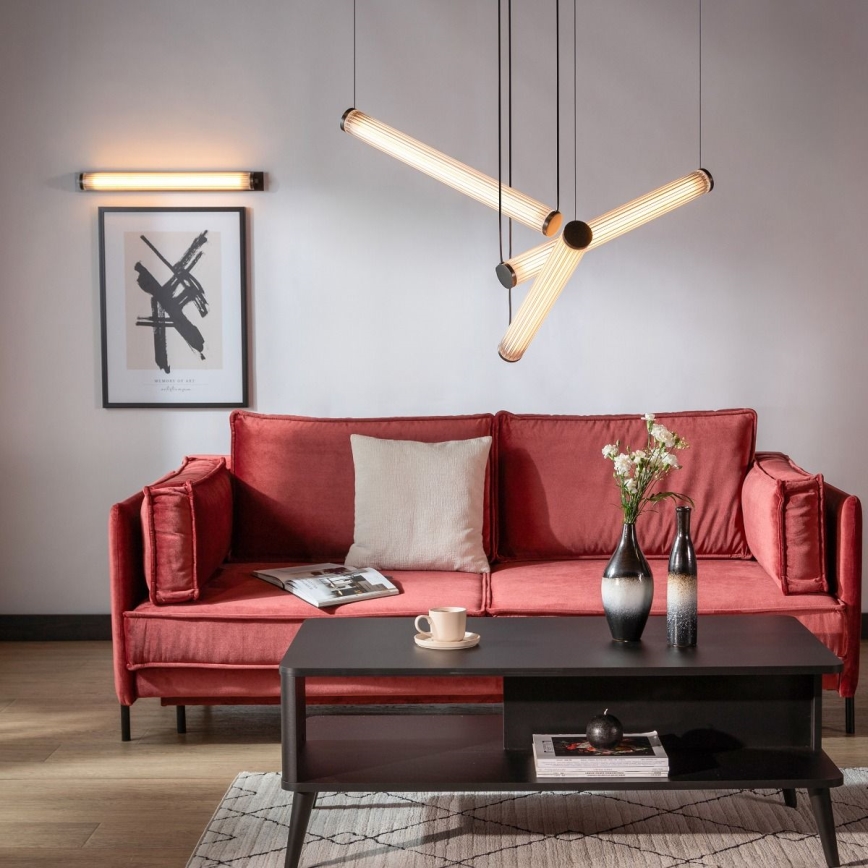 Zuma Line - LED luster na sajli s prigušivanjem LED/64W/230V 2700-6500K crna + daljinski upravljač
