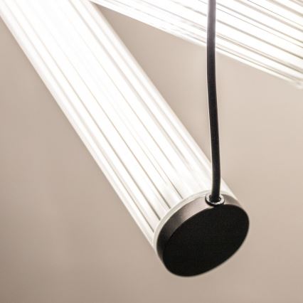 Zuma Line - LED luster na sajli s prigušivanjem LED/64W/230V 2700-6500K crna + daljinski upravljač