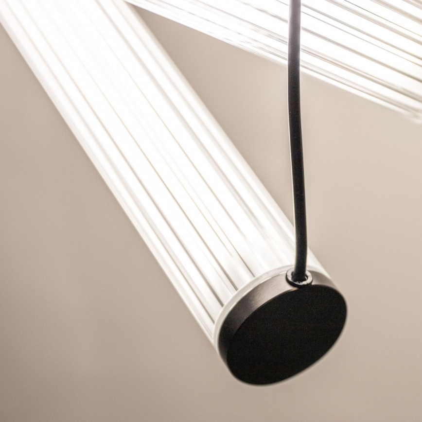 Zuma Line - LED luster na sajli s prigušivanjem LED/64W/230V 2700-6500K crna + daljinski upravljač