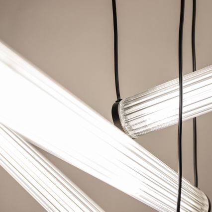 Zuma Line - LED luster na sajli s prigušivanjem LED/64W/230V 2700-6500K crna + daljinski upravljač