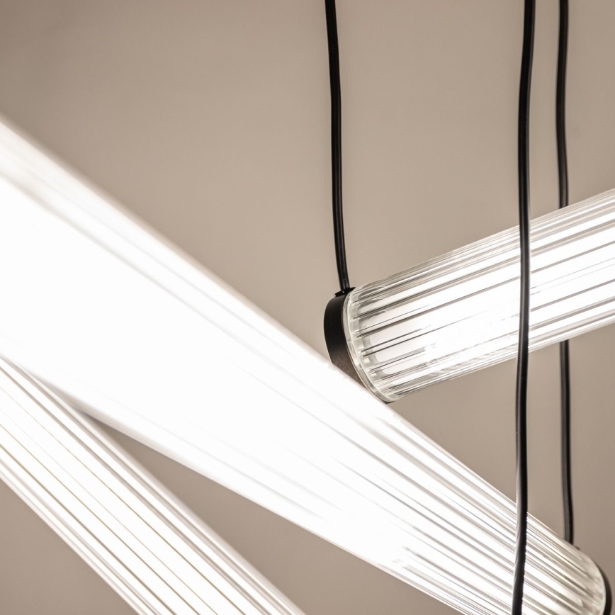 Zuma Line - LED luster na sajli s prigušivanjem LED/64W/230V 2700-6500K crna + daljinski upravljač