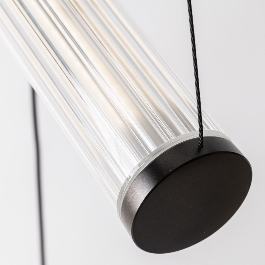 Zuma Line - LED luster na sajli s prigušivanjem LED/64W/230V 2700-6500K crna + daljinski upravljač
