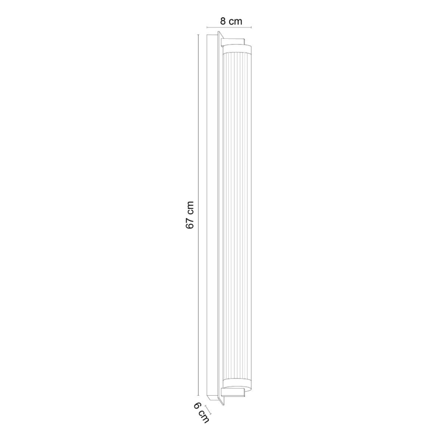 Zuma Line - LED prigušiva zidna svjetiljka LED/26W/230V 2700-6500K crna + daljinski upravljač