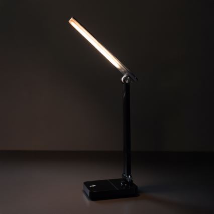 Zuma Line - LED Punjiva stolna lampa LED/8W/1200 mAh 3000/4500/6000K CRI 90 crna