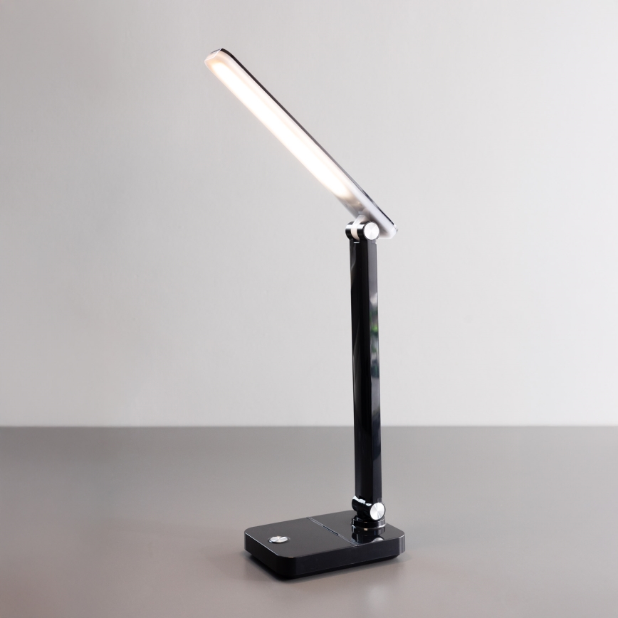 Zuma Line - LED Punjiva stolna lampa LED/8W/1200 mAh 3000/4500/6000K CRI 90 crna