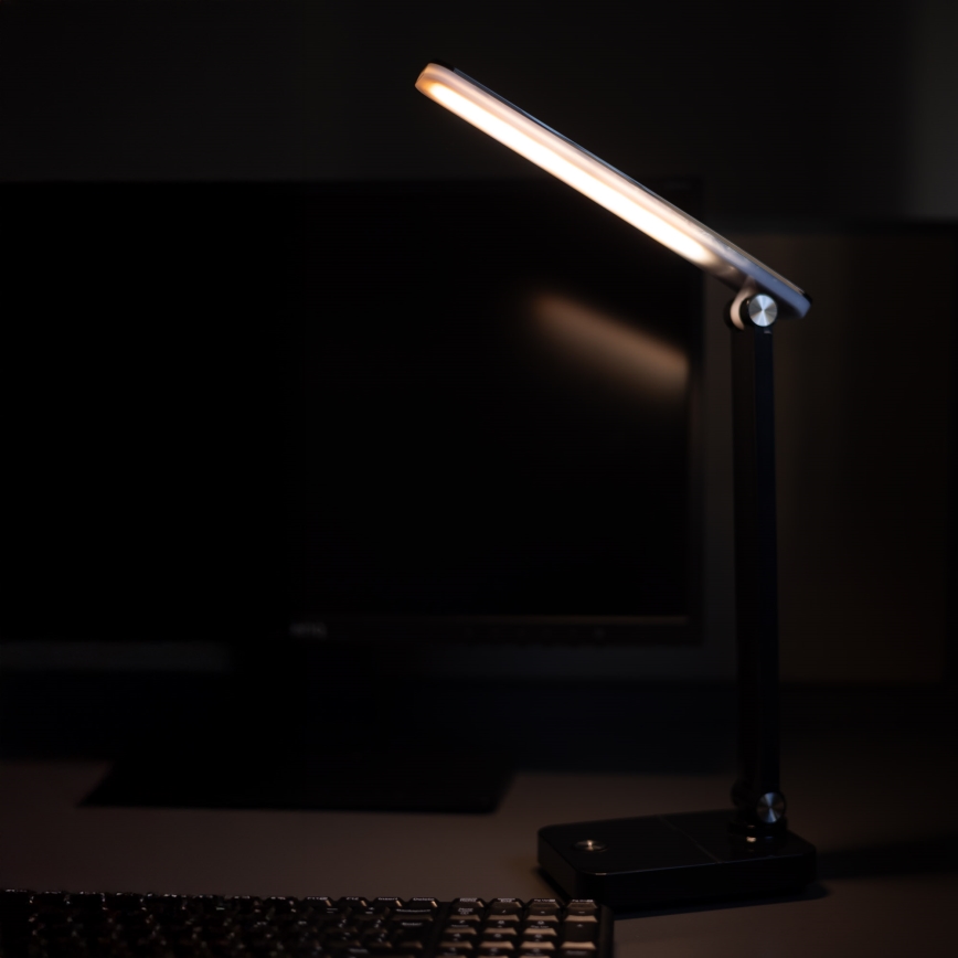 Zuma Line - LED Punjiva stolna lampa LED/8W/1200 mAh 3000/4500/6000K CRI 90 crna