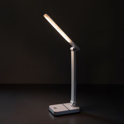 Zuma Line - LED Punjiva stolna lampa LED/8W/1200 mAh 3000/4500/6000K CRI 90 bijela