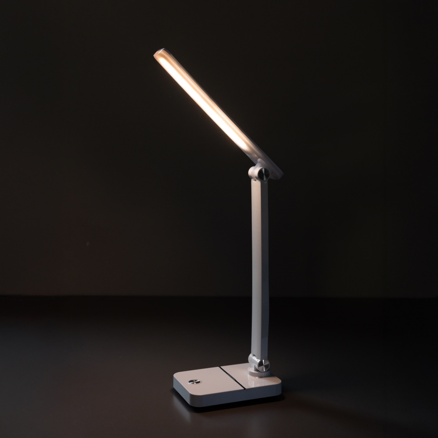 Zuma Line - LED Punjiva stolna lampa LED/8W/1200 mAh 3000/4500/6000K CRI 90 bijela