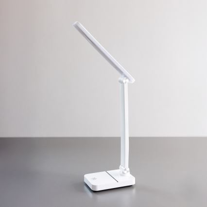 Zuma Line - LED Punjiva stolna lampa LED/8W/1200 mAh 3000/4500/6000K CRI 90 bijela