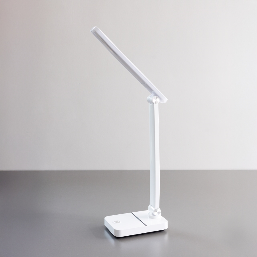 Zuma Line - LED Punjiva stolna lampa LED/8W/1200 mAh 3000/4500/6000K CRI 90 bijela