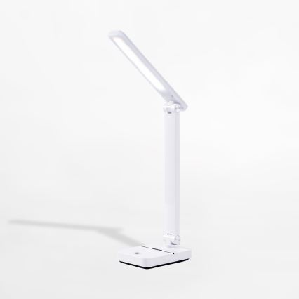 Zuma Line - LED Punjiva stolna lampa LED/8W/1200 mAh 3000/4500/6000K CRI 90 bijela