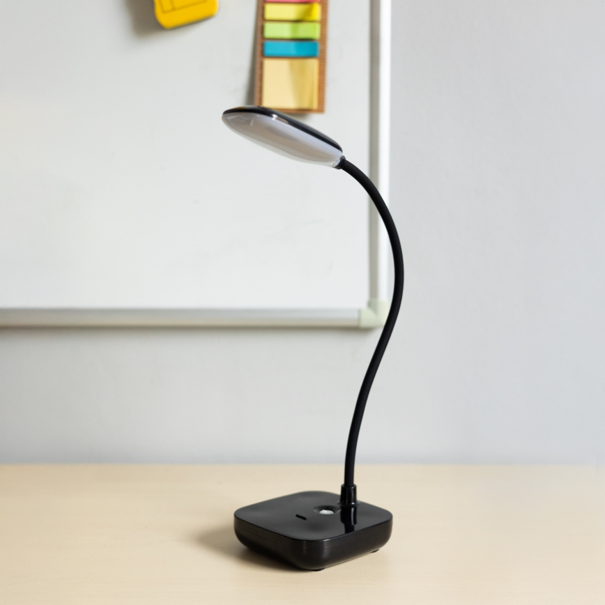 Zuma Line - LED Punjiva stolna lampa LED/7W/1200 mAh 3000/4500/6000K crna