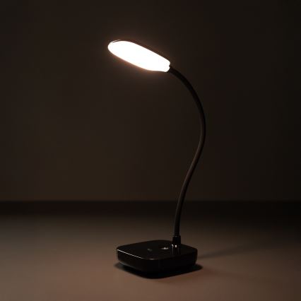 Zuma Line - LED Punjiva stolna lampa LED/7W/1200 mAh 3000/4500/6000K crna