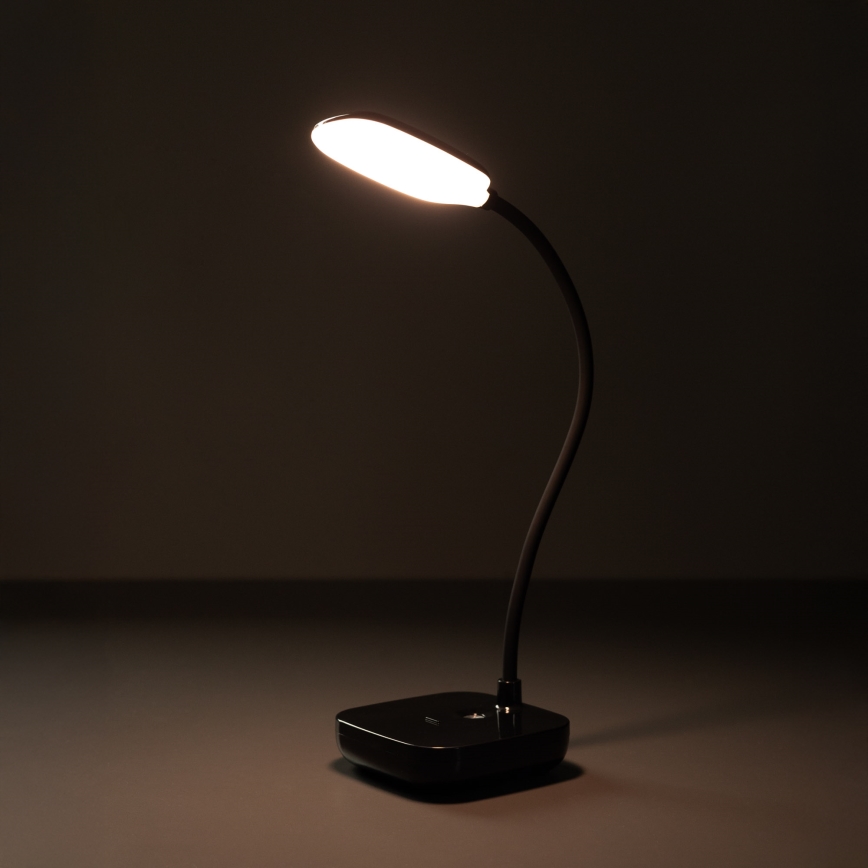 Zuma Line - LED Punjiva stolna lampa LED/7W/1200 mAh 3000/4500/6000K crna