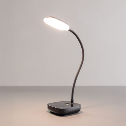 Zuma Line - LED Punjiva stolna lampa LED/7W/1200 mAh 3000/4500/6000K crna