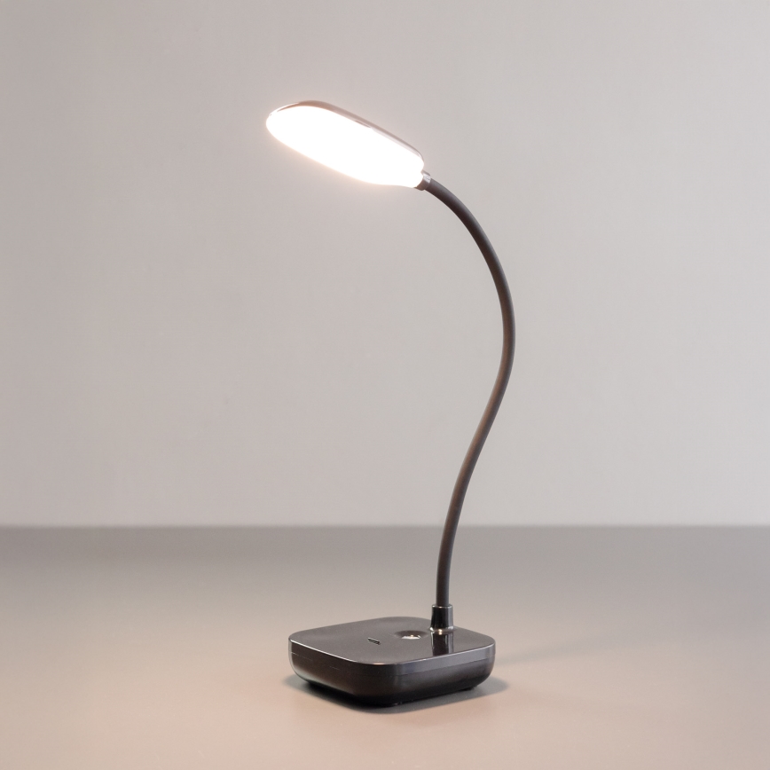 Zuma Line - LED Punjiva stolna lampa LED/7W/1200 mAh 3000/4500/6000K crna