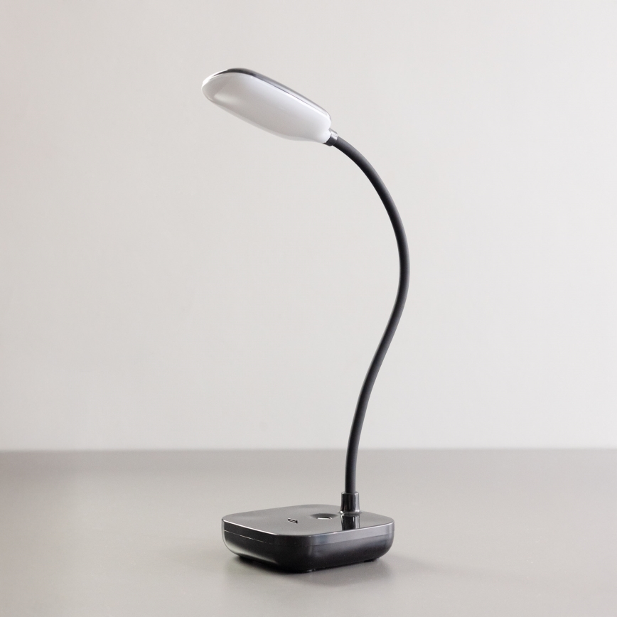 Zuma Line - LED Punjiva stolna lampa LED/7W/1200 mAh 3000/4500/6000K crna