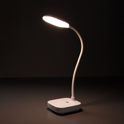 Zuma Line - LED Punjiva stolna lampa LED/7W/1200 mAh 3000/4500/6000K CRI 90 bijela