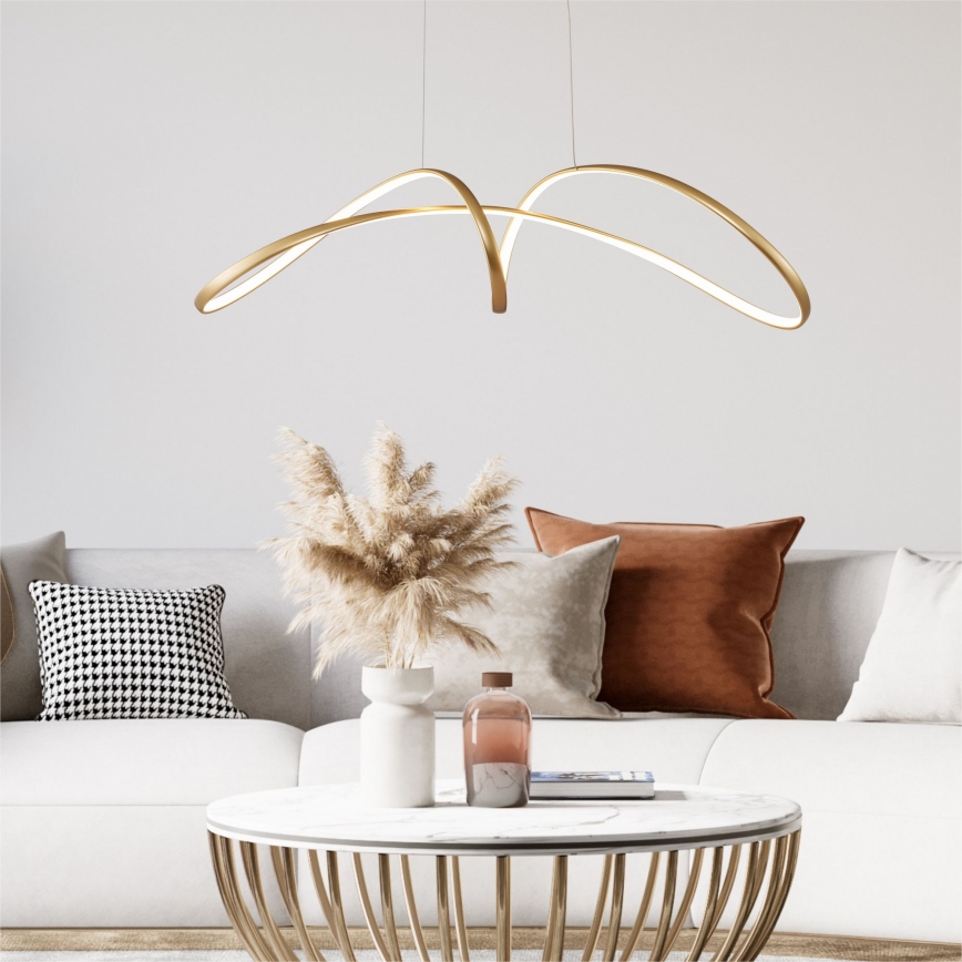 Zuma Line - LED luster na užetu LED/50W/230V 3000/4000/6000K zlatna