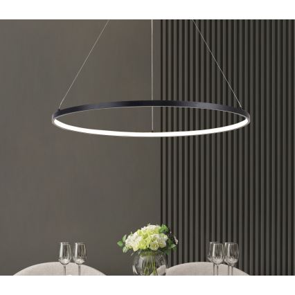 Zuma Line - LED Luster na sajli LED/28W/230V 3000/4000/6000K pr. 60 cm crna