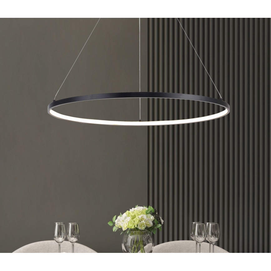 Zuma Line - LED Luster na sajli LED/36W/230V 3000/4000/6000K pr. 80 cm crna