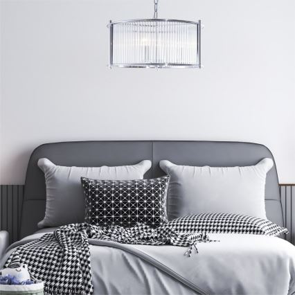 Zuma Line - Luster na lancu 3xE27/40W/230V sjajni krom