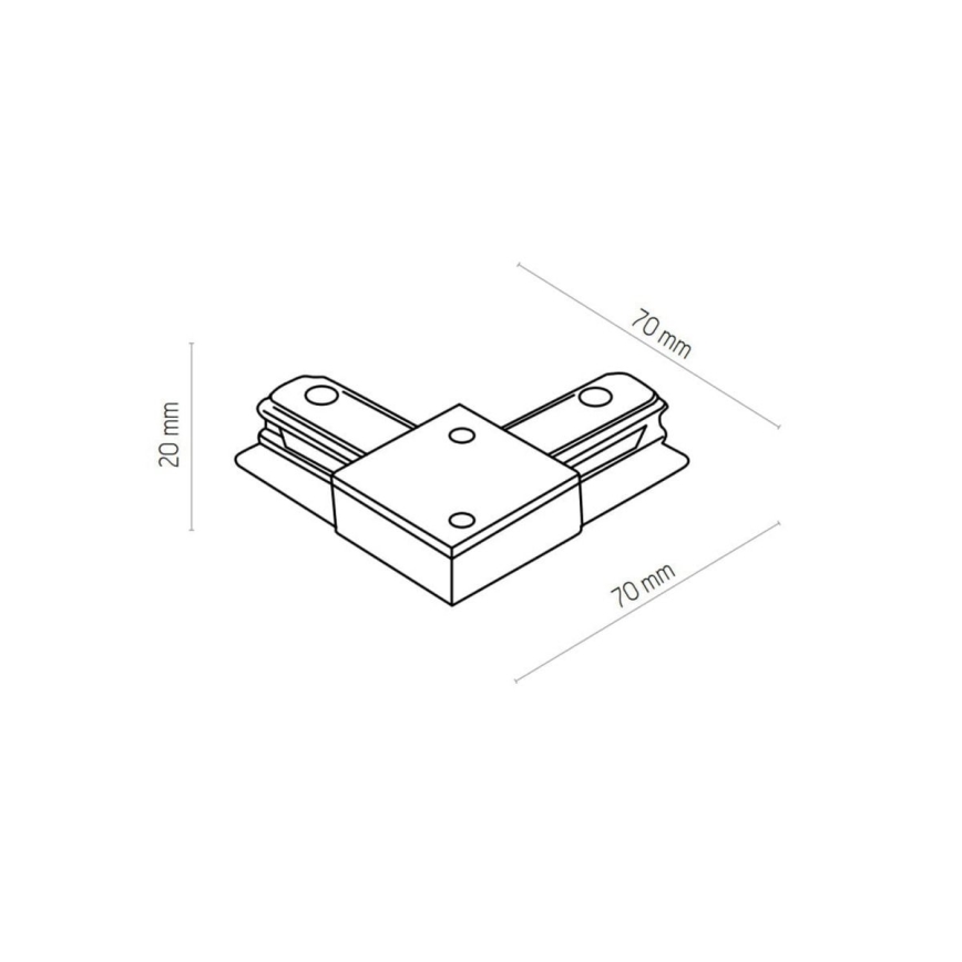 Zuma Line - Ugradna svjetiljka za tračni sustav 6xGU10/10W/230V crna + tračni pribor