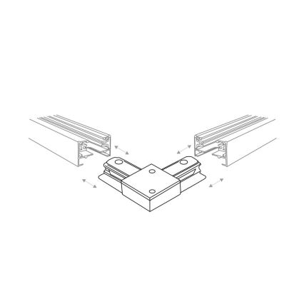 Zuma Line - Reflektorska svjetiljka za tračni sustav 6xGU10/10W/230V crna + dodatci za vodilicu