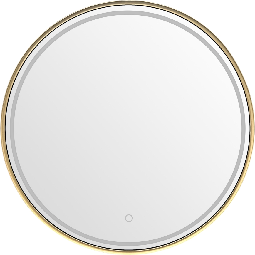 Zuma Line - LED kupaonsko zidno ogledalo s pozadinskim LED osvjetljenjem LED/36W/230V 3000/4000/6000K Ø 80 cm IP44 zlatno