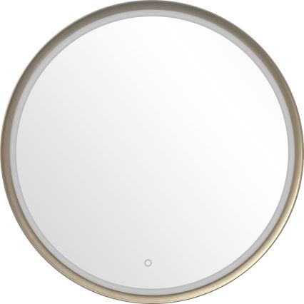 Zuma Line - LED kupaonsko zidno ogledalo s LED pozadinskim osvjetljenjem/36W/230V 3000/4000/6000K promjer 80 cm IP44 mesing