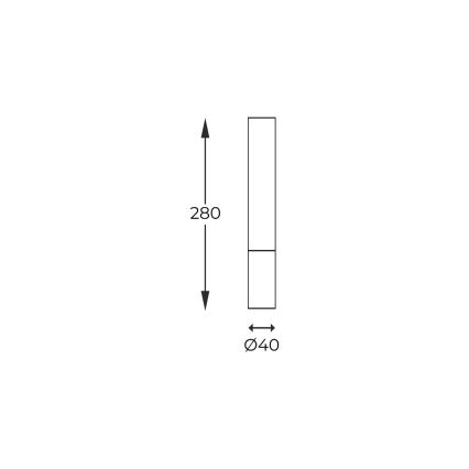 Zuma Line - Ugradbena svjetiljka 1xG9/28W/230V 28 cm hrast