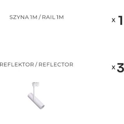 Zuma Line - Reflektor za šinski sustav 3xGU10/35W/230V bijela