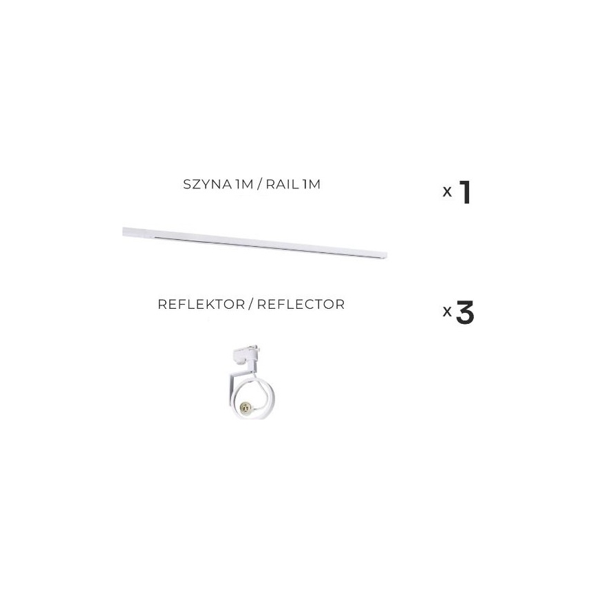 Zuma Line - Ugradna svjetla u sustavu 3xGU10/15W/230V bijela
