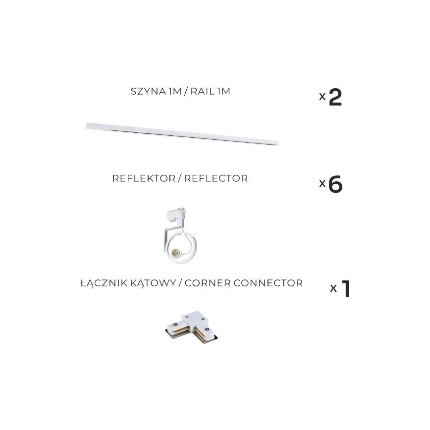 Zuma Line - Spot svjetiljka na tračnom sustavu 6xGU10/15W/230V bijela